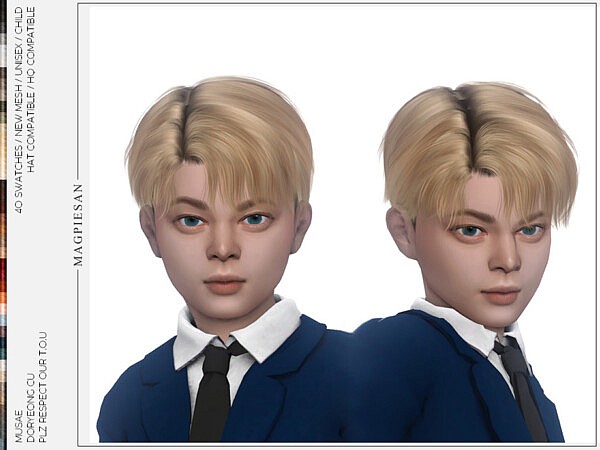 Doryeong Hair for Child by magpiesan from TSR