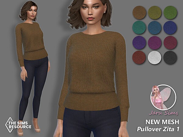 Pullover Zita 1 by Jaru Sims from TSR