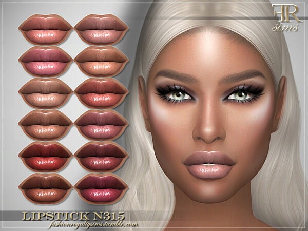 Lipstick N315 by FashionRoyaltySims from TSR