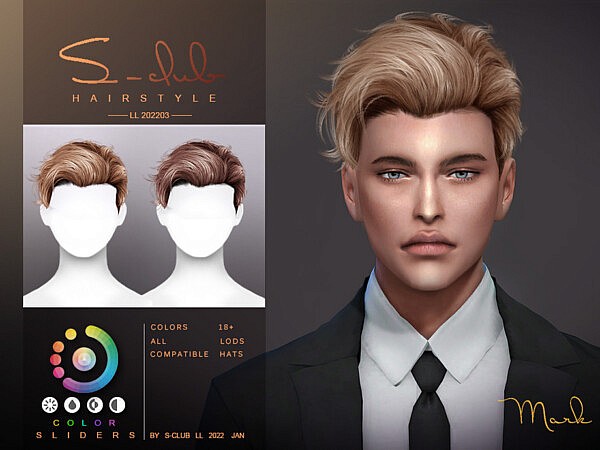 Short wavy hair (Mark) by S Club by S Club from TSR