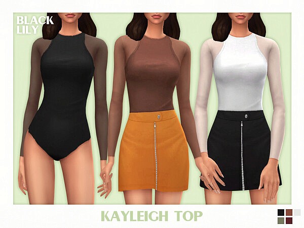 Kayleigh Top by Black Lily from TSR