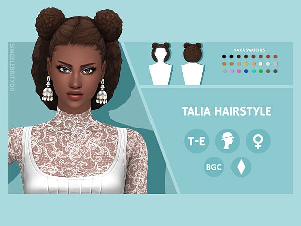 Talia Hairstyle by simcelebrity00 from TSR