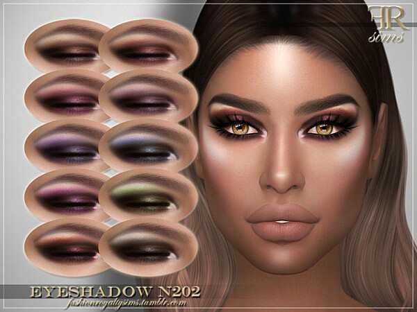 Eyeshadow N202 by FashionRoyaltySims from TSR