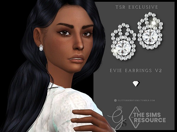 Evie Earrings V2 by Glitterberryfly from TSR
