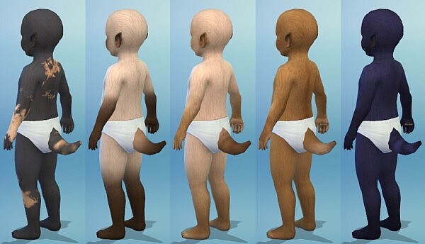 Feline Tails (Toddler) by EachUisge from Mod The Sims