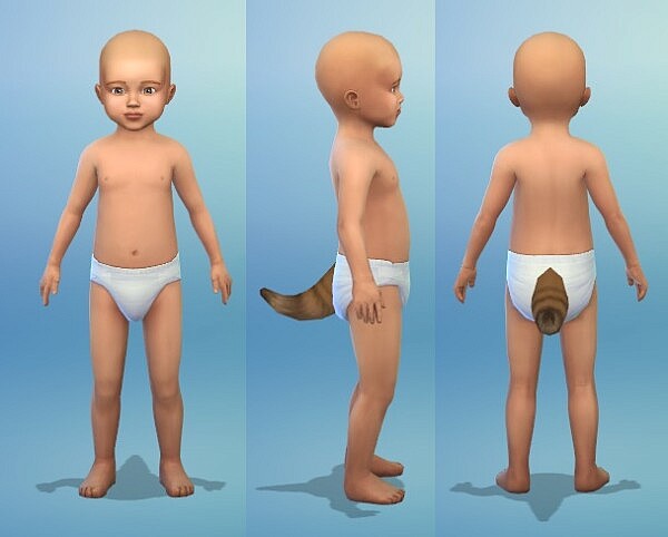 Feline Tails (Toddler) by EachUisge from Mod The Sims