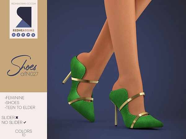 AF SHOES N027 from Red Head Sims