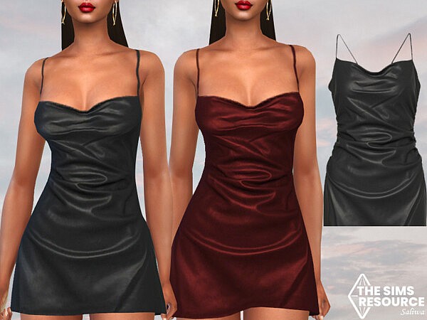Mini Leather Party Dresses by Saliwa from TSR