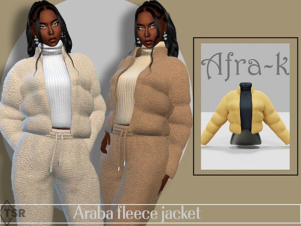 Araba fleece jacket by akaysims from TSR