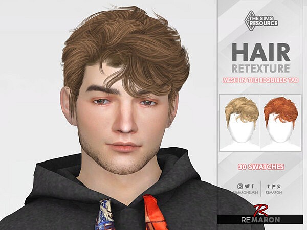 TO0929 Hair Retexture by remaron from TSR