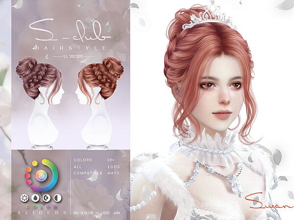 Ballet plate hair (swan) by S Club from TSR