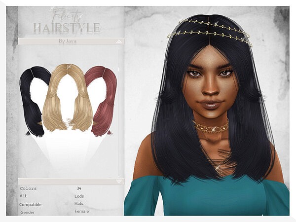 Felicity (Hairstyle) by JavaSims from TSR