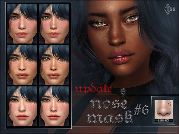 Nose mask 06 UPDATE for sim creators by RemusSirion from TSR