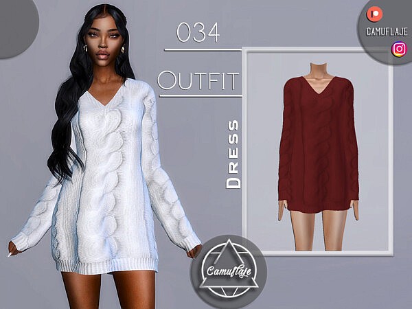 OUTFIT 034   Sweater Dress by Camuflaje from TSR