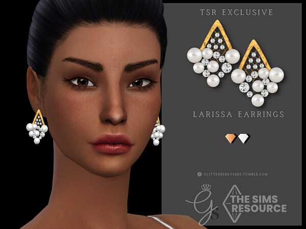 Larissa Earrings by Glitterberryfly from TSR