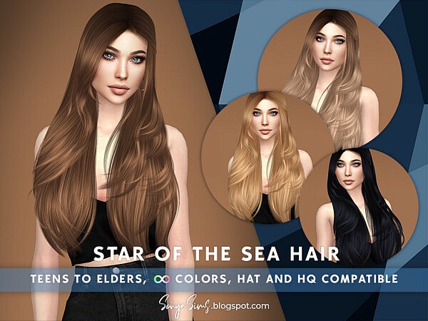 Star of The Sea HAIR  by SonyaSimsCC from TSR