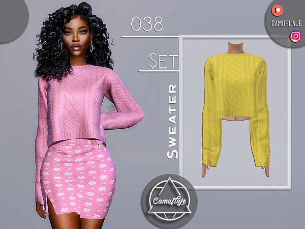 SET 038   Knit Sweater by Camuflaje from TSR