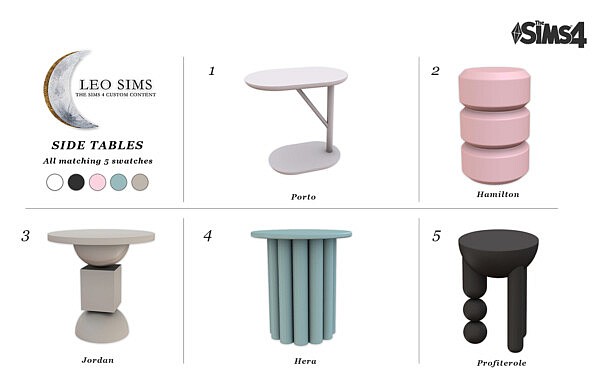 Side Tables from Leo 4 Sims