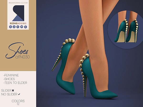 AF SHOES N030 from Red Head Sims