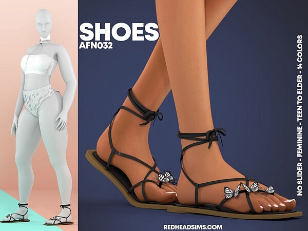 AF SHOES N032 from Red Head Sims