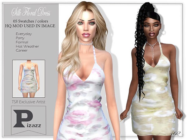 Silk Floral Dress by pizazz from TSR