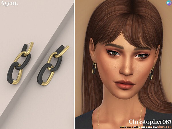 Agent Earrings by christopher067 from TSR