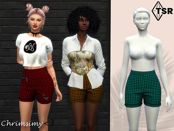 Plaid Shorts by chrimsimy from TSR