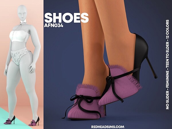 AF SHOES N034 from Red Head Sims