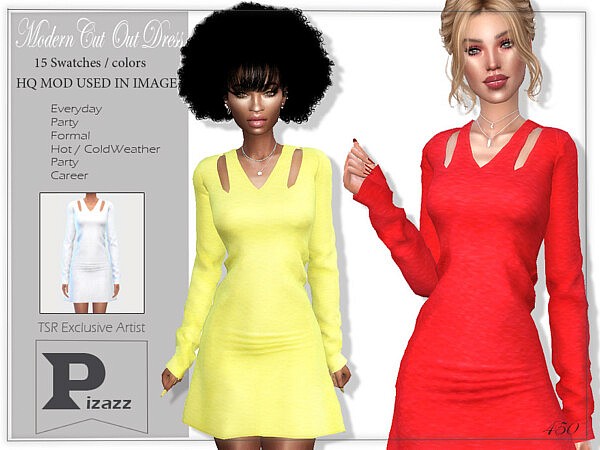 Modern Cut Out Dress by pizazz from TSR