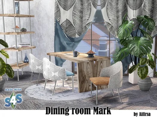 Mark Dining Room from Aifirsa Sims