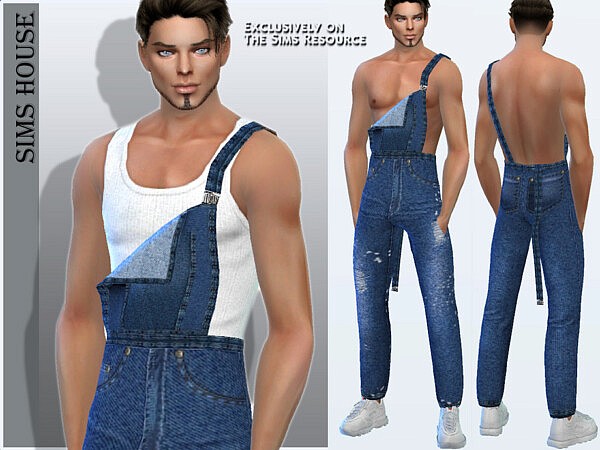 Mens denim jumpsuit by Sims House from TSR