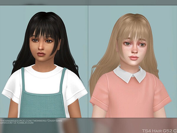Child Hair G52C by Daisy Sims from TSR