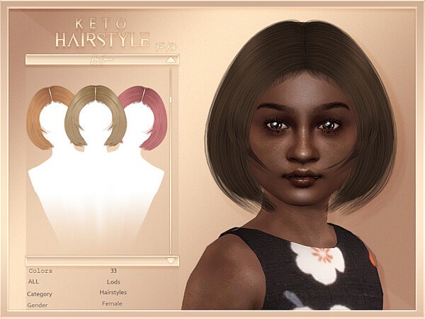 KETO (Child Hairstyle) by JavaSims from TSR
