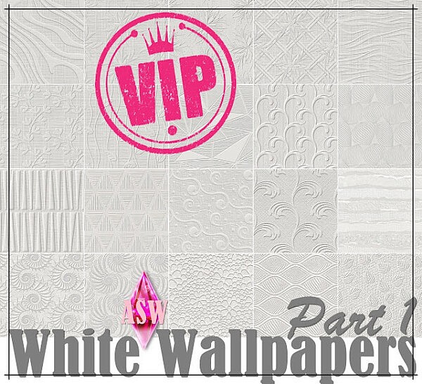 White Wallpapers * Part 1 * VIPs from Annett`s Sims 4 Welt