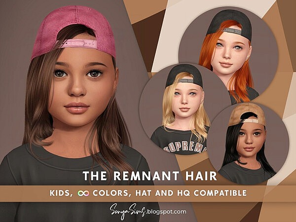 The Remnant Hair KIDS by SonyaSimsCC from TSR