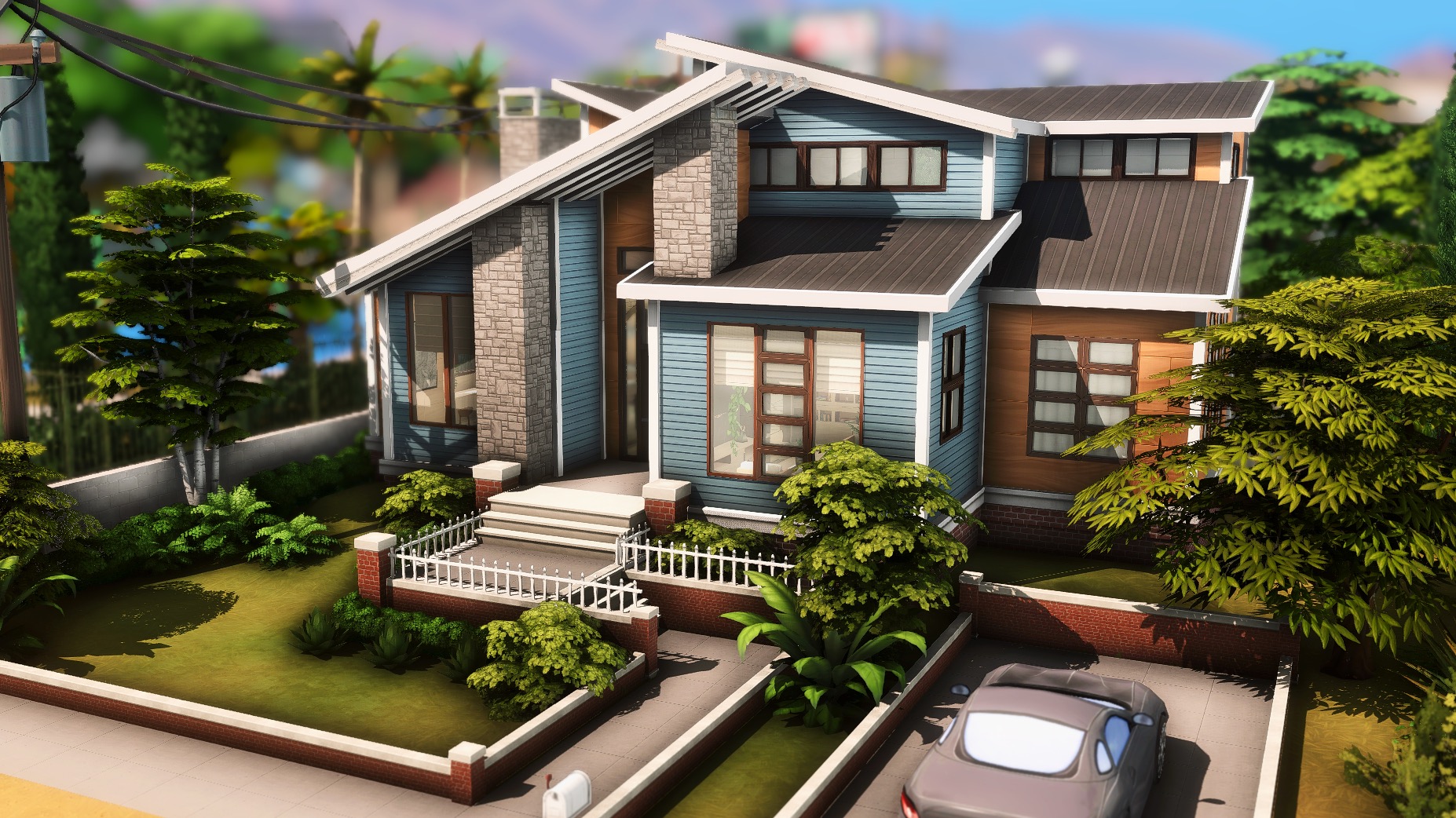 MidCentury Family House by plumbobkingdom from Mod The Sims • Sims 4