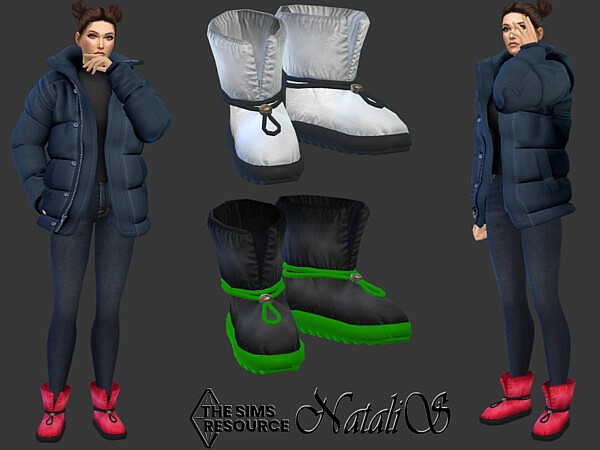 Blow quilted snow boots by NataliS from TSR