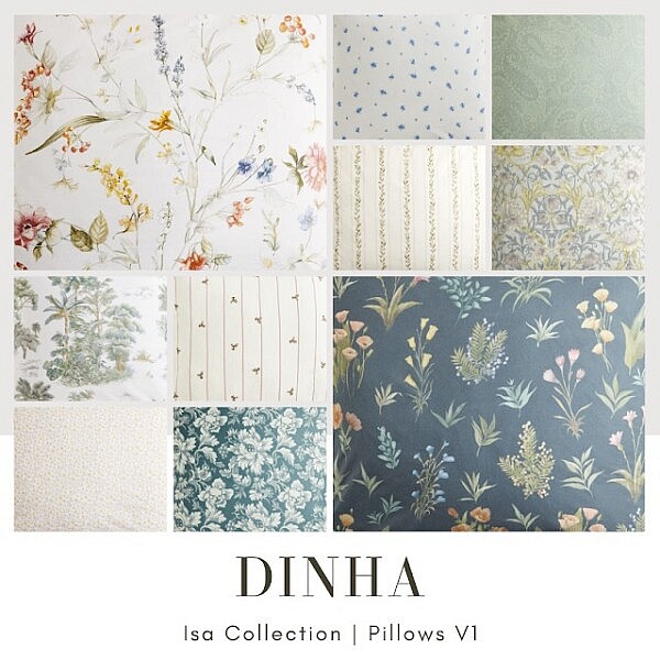 Isa Collection: Pillows & Walls from Dinha Gamer