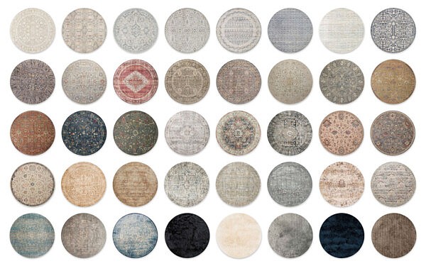 Large Round Rugs from Simplistic