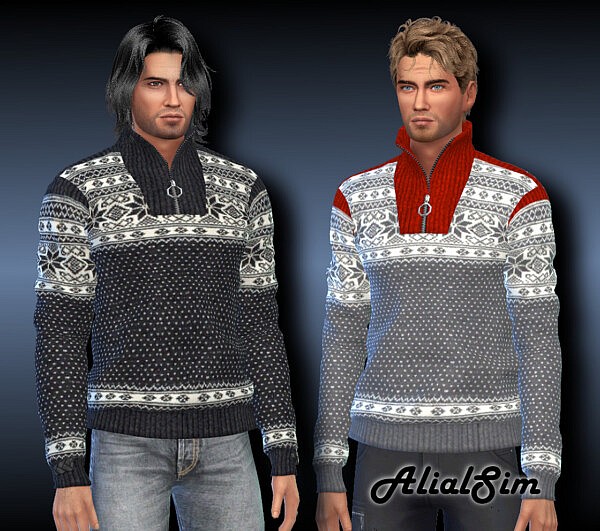 Nordlys wool sweater from Alial Sim