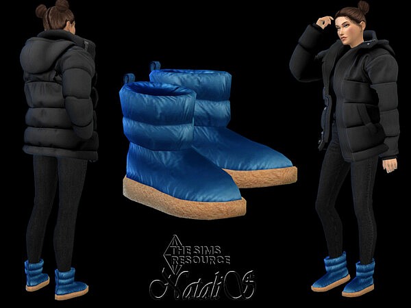 Padded winter ankle boots by NataliS from TSR