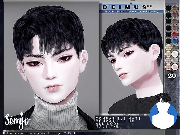 Male Hairstyle Deimus by KIMSimjo from TSR