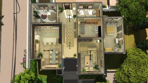 Mid Century Family House  by  plumbobkingdom from Mod The Sims
