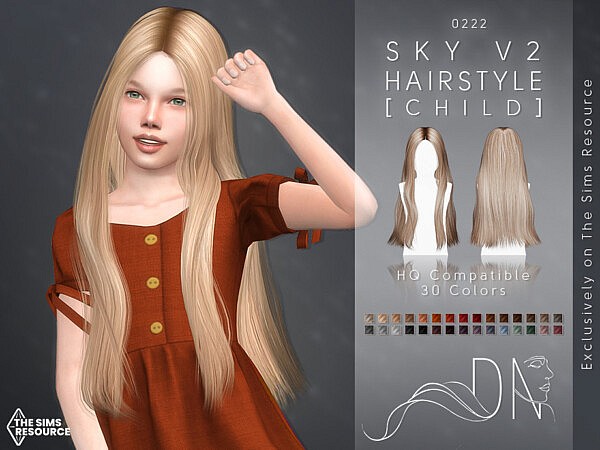 Sky Hairstyle V2 [Child] by DarkNighTt from TSR