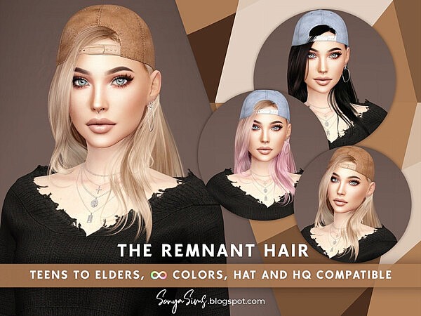 The Remnant Hair by SonyaSimsCC from TSR
