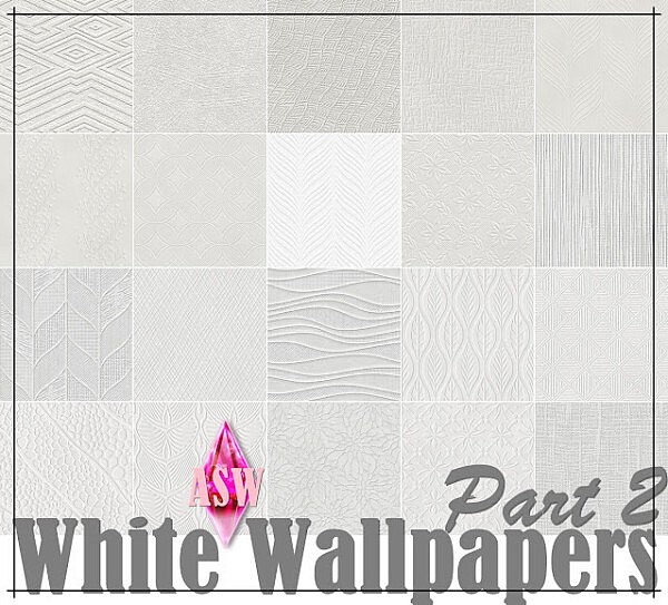 White Wallpapers Part 2 from Annett`s Sims 4 Welt