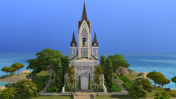 Wedding Chapel by plumbobkingdom from Mod The Sims
