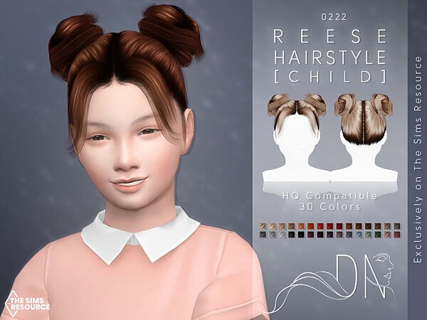 Reese Hairstyle [Child] by DarkNighTt from TSR