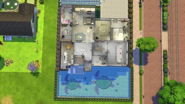 Malibu base game home by Barenziah from Mod The Sims