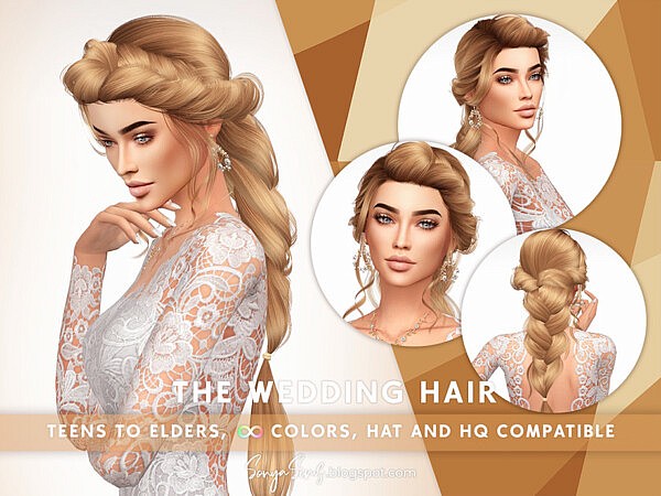 The Wedding Hair by SonyaSimsCC from TSR